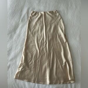 Abercrombie Satin Midi Skirt